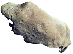 Bild des Asteroiden IDA im Planetenweg in St. Aldegund